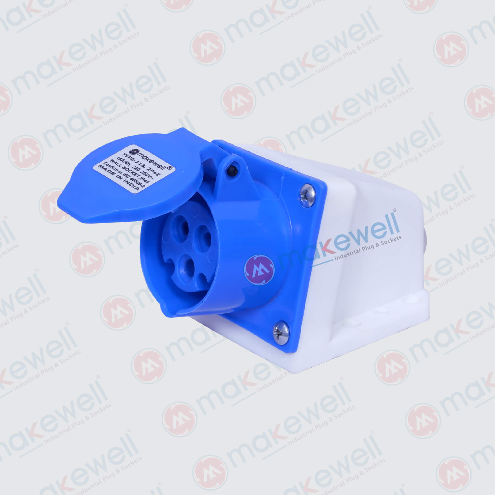 MW-113 16A 3 PIN Wall Socket