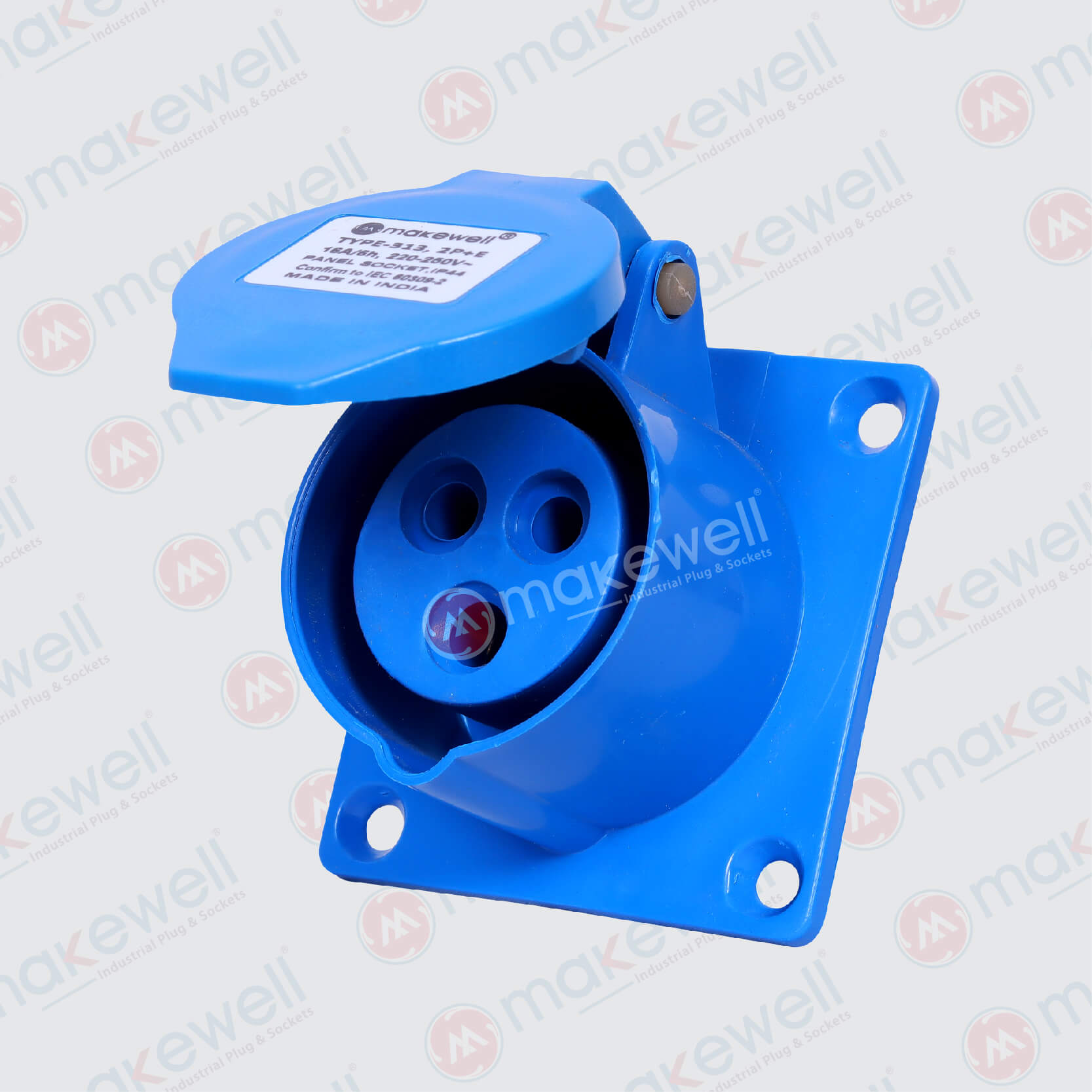 MW-313 16A 3 PIN Panel Socket