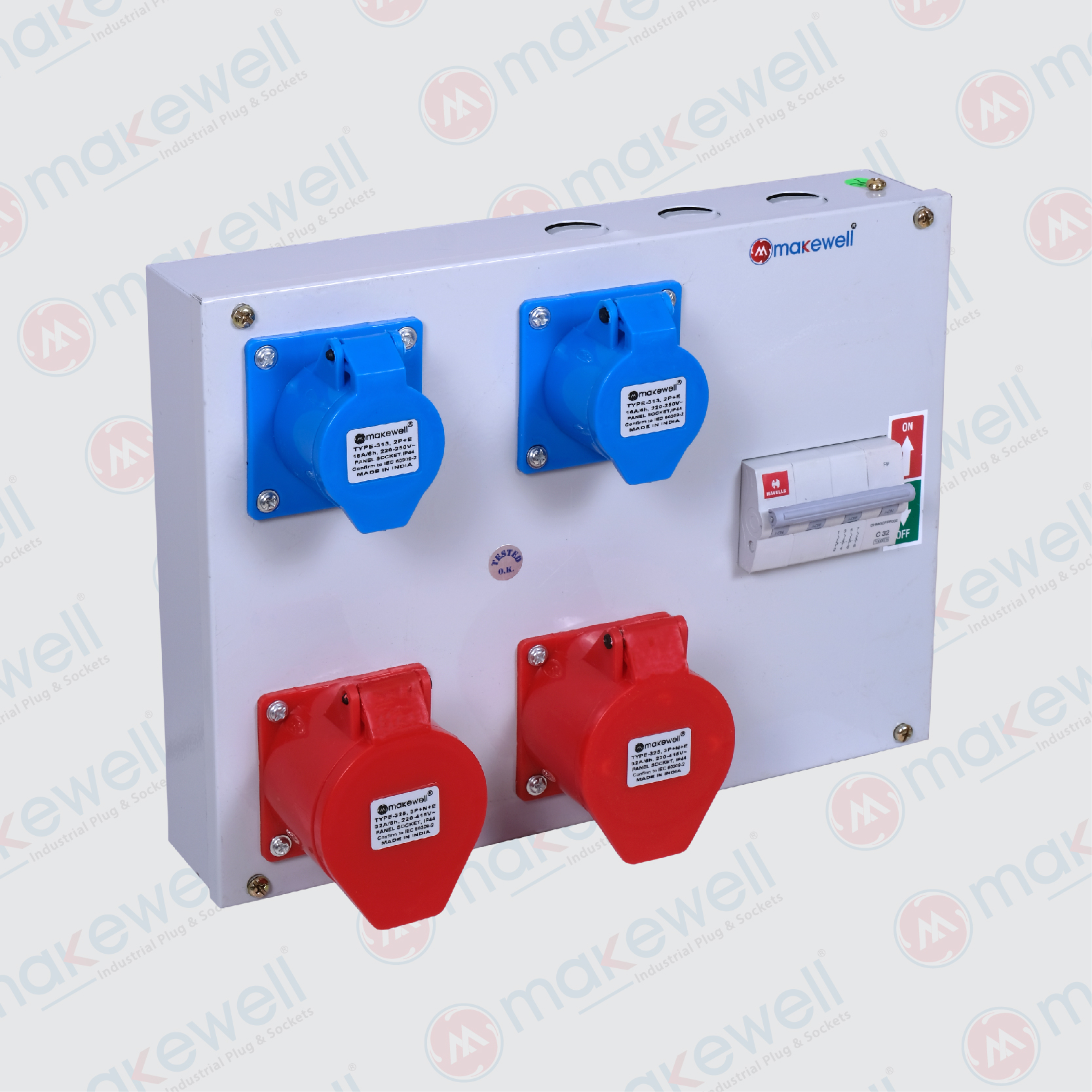 4+1 Metal Socket Box