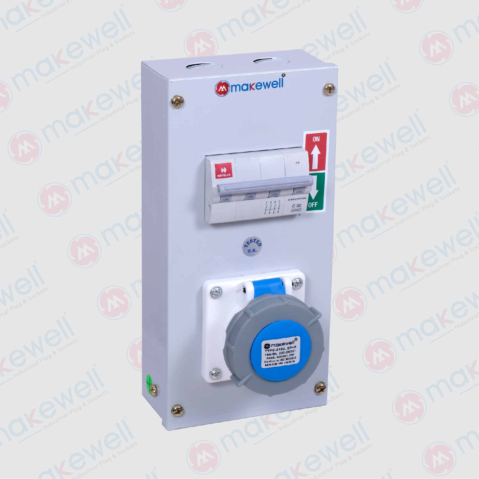 1+1 Metal Socket Box IP67