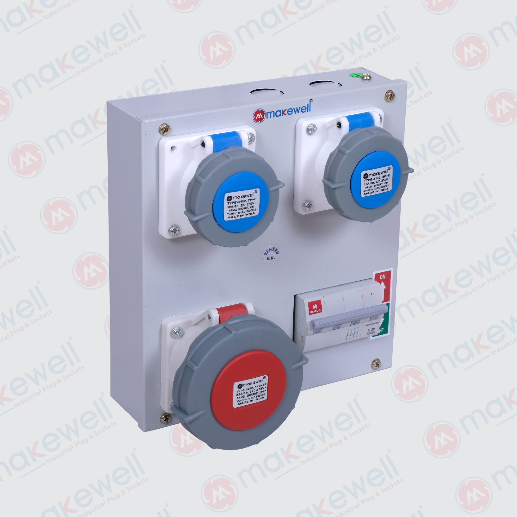 3+1 Metal Socket Box IP67 3+1 Metal Socket Box IP67
