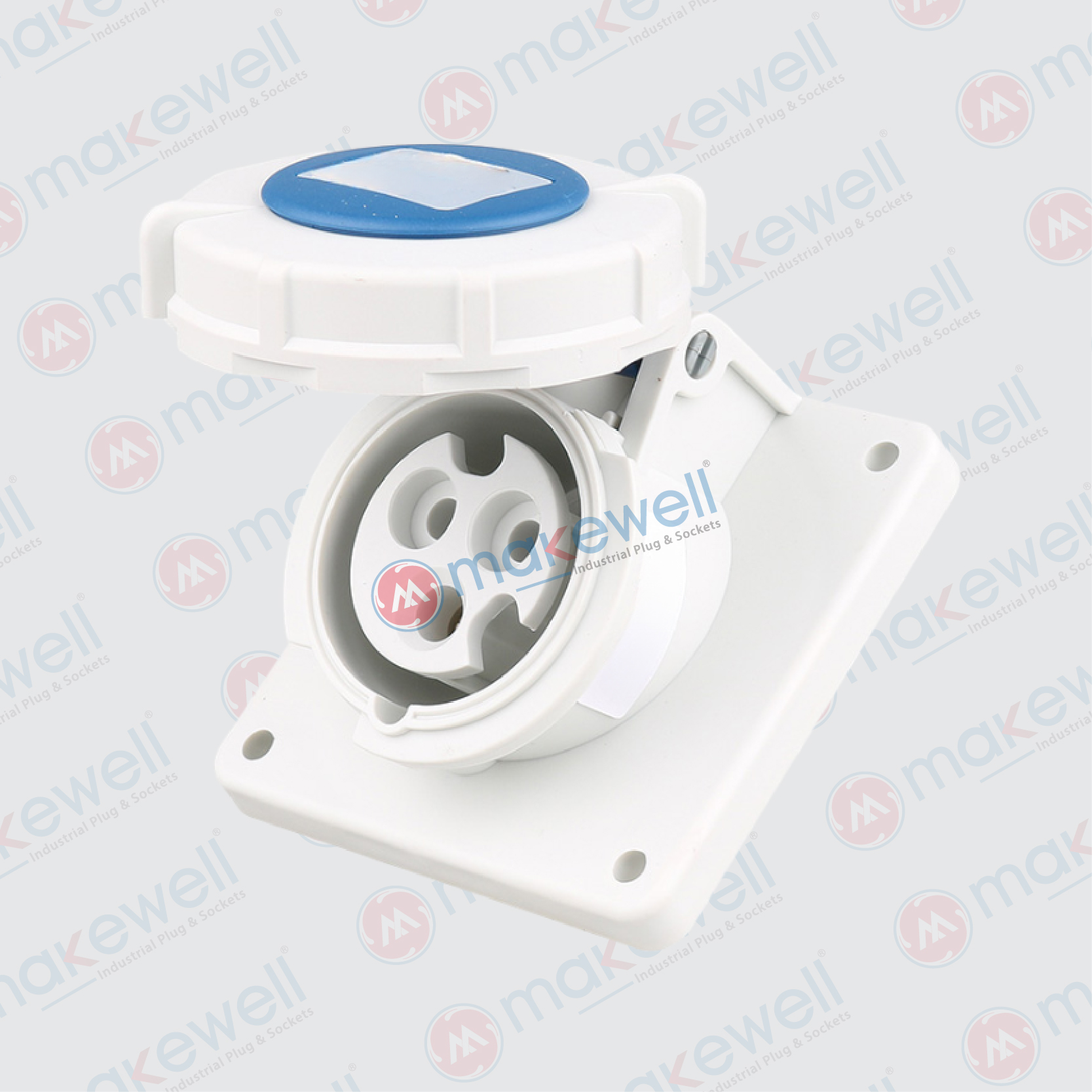 MW-4232 32A 3 Pin Angular Panel Socket MW-4232 32A 3 Pin Angular Panel Socket