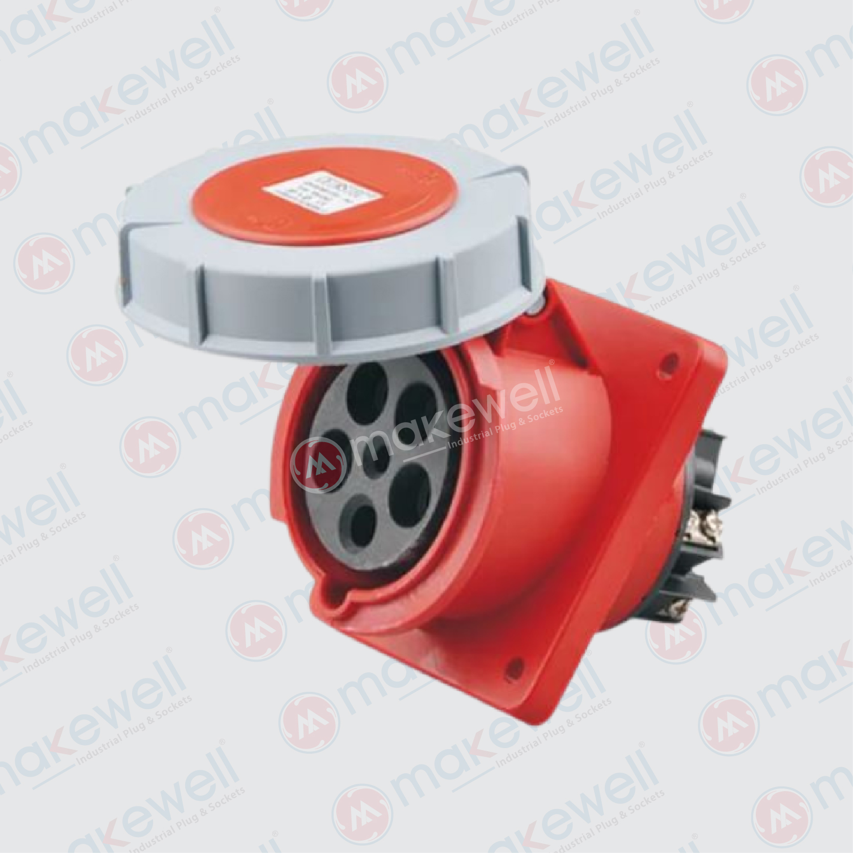 125A 5 Pin Angular Panel Socket 125A 5 Pin Angular Panel Socket